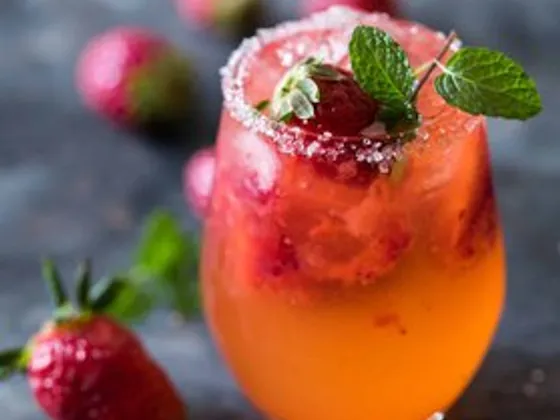 Moscow mule strawberry