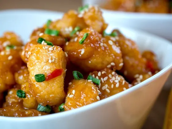Wok pollo a la naranja