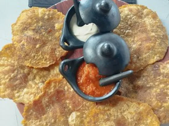 Tostadas de plátano con hogao