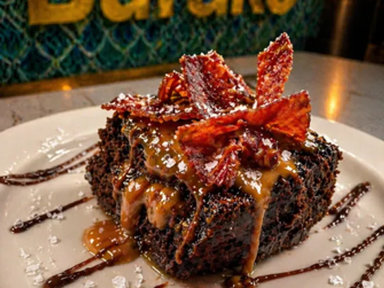 Brownie Burako con tocineta crocante